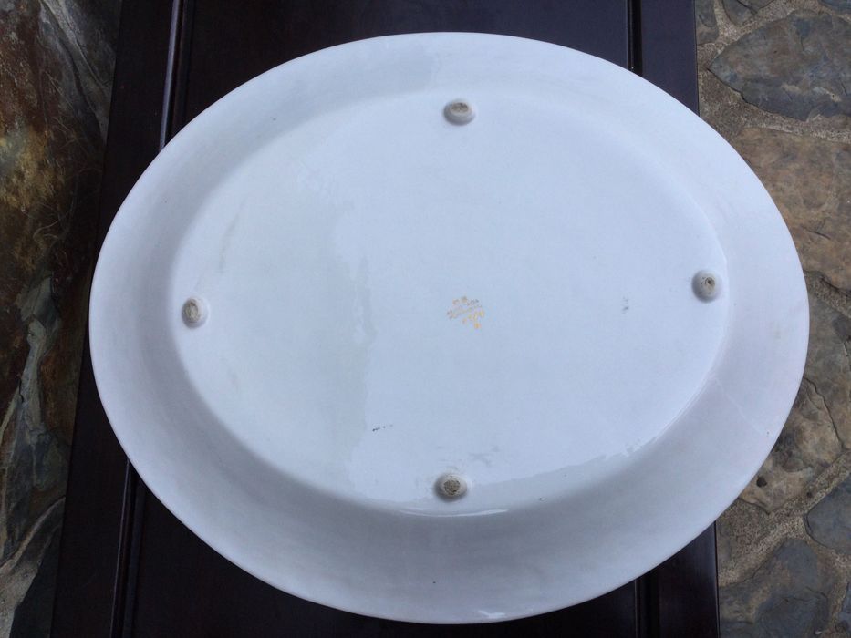 Centro Mesa Terrina Raul Bernarda Alcobaça 40,5 cm Assinado NOVO