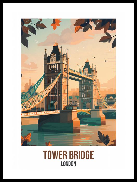 Plakat 39,5x55cm Tower Bridge, London