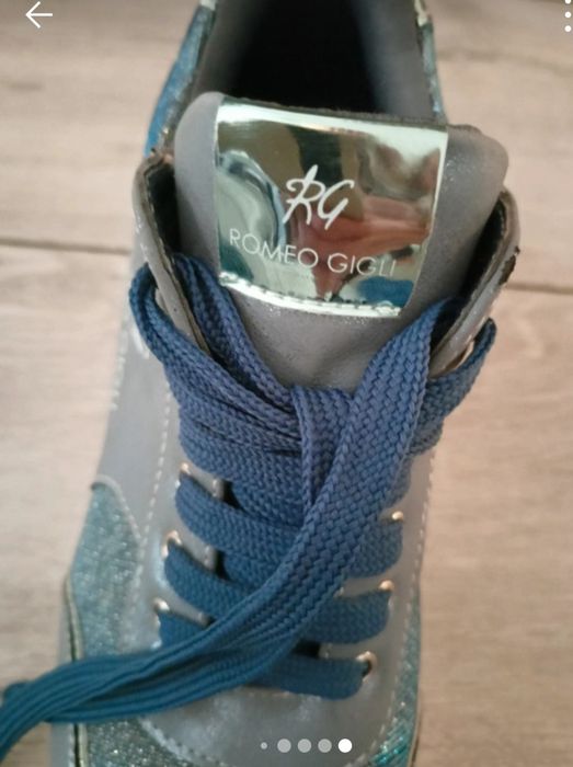 Sneakersy brokatowe Romeo gigli