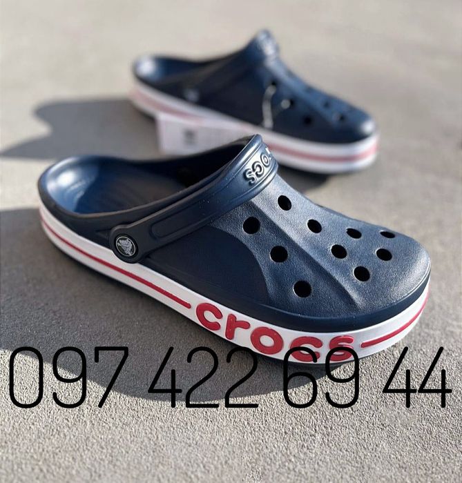 Сабо Крокси Crocs Bayaband чоловічі жіночі  Navy темно синій