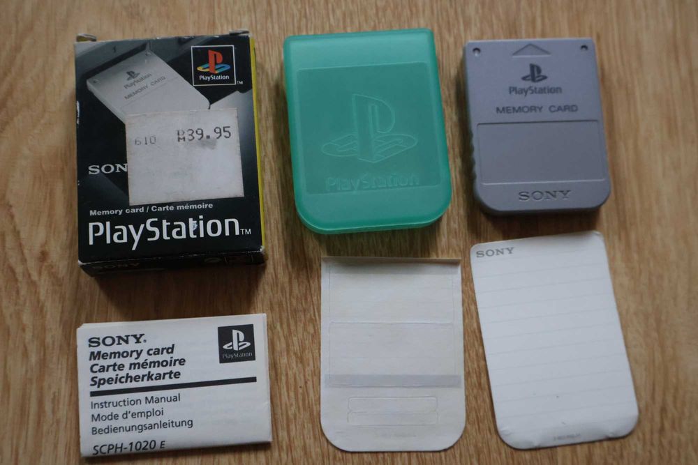 Karta Pamięci Memory Card Sony Scph-1020E PAL NOWA! Komplet do Ps1 Psx