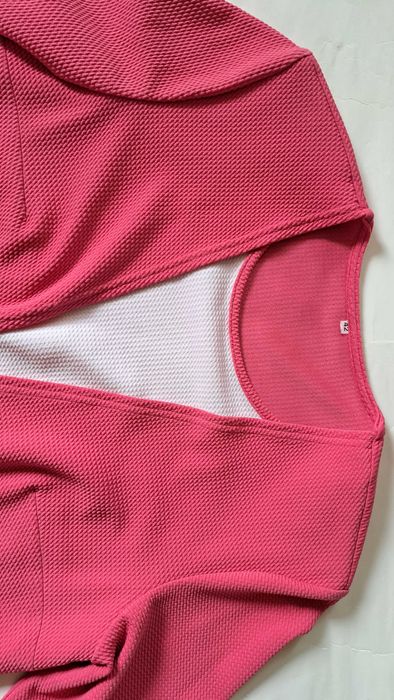 Bluzka damska - r. 42 - XL - rękaw 3/4 z ozdobną klamrą