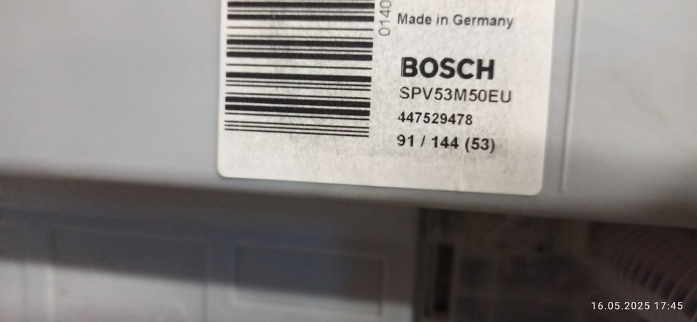 zmywarka Bosch SPV53M50EU wąska na części