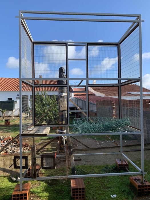 Gaiola/voadeira  dupla com 2M x 1M x 1M