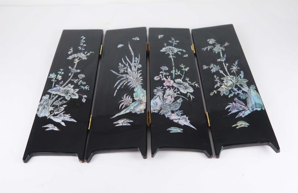 Biombo de mesa oriental lacado (Ref. 2)