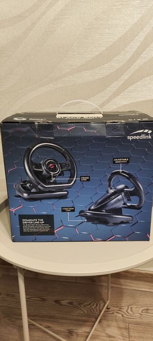 Кермо Speed-Link Black Bolt Racing Wheel PC (SL-650300-BK)