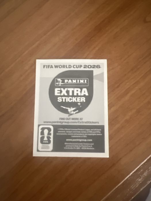 Extra sticker regular mbappe world cup 2026