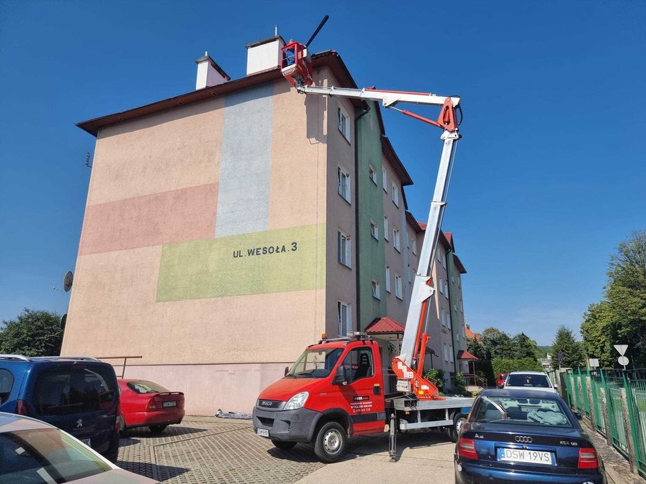 Podnośnik Koszowy, Zwyżka 20mb, Usługi Wynajem