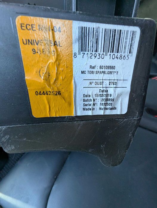 Fotelik dziecięcy samochodowy Maxi Cosi Tobi Spark Grey 9 - 18 kg