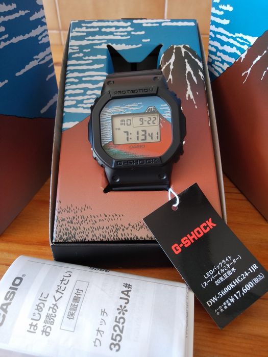 G-SHOCK  "hokusai Katsushika" Design Theme Watch Digital DW-5600KHG24-