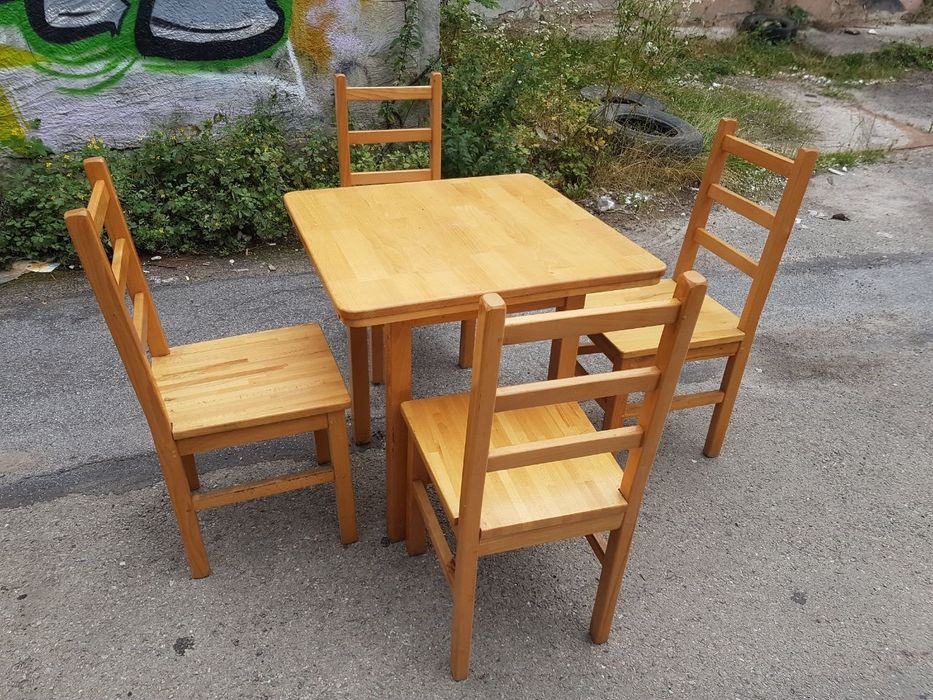 Стіл буковий, 75х75 см