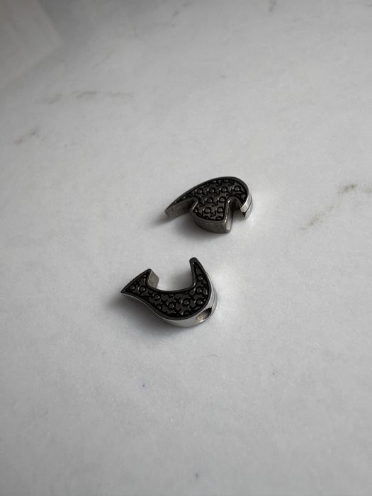 Wisiorek #kruk #serce ze stali walentynki