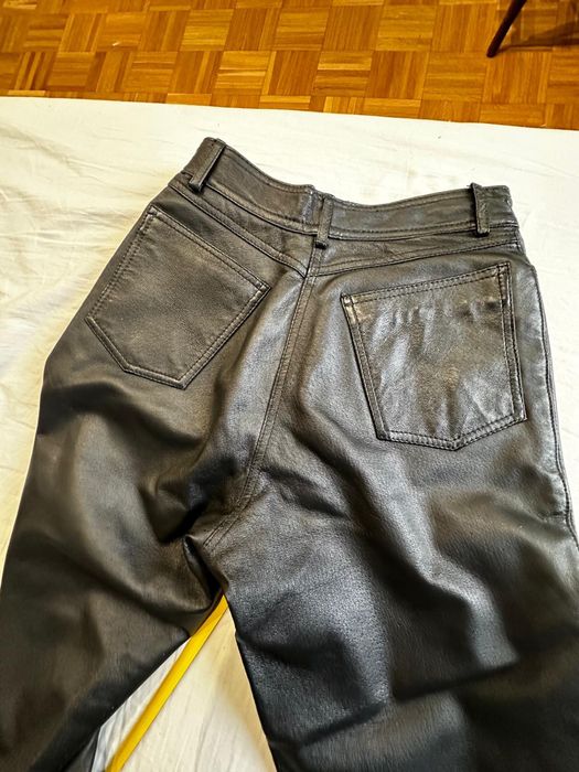 Spodnie damskie ze skóry 36