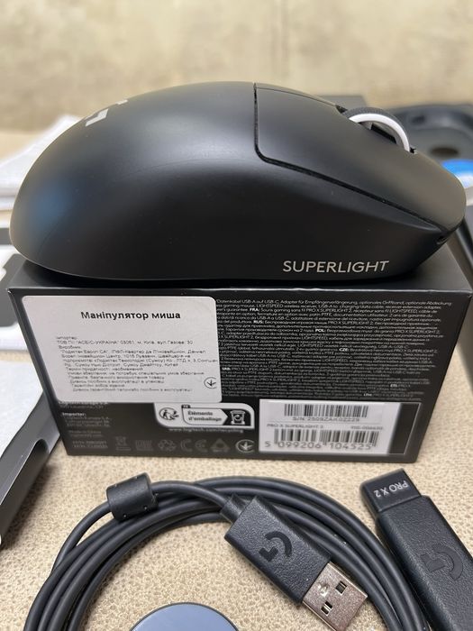 Миша Logitech G Pro X Superlight 2 Lightspeed Wireless Black