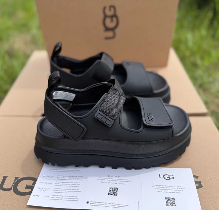 Босоножки/Босоніжки Ugg Goldenglow Sandals Black Оригінал /Угги Сандали /Угг/Уггі/Угі