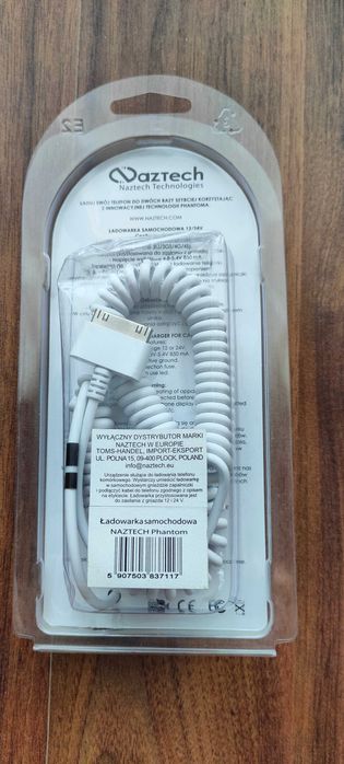 Ładowarka Samochodowa Naztech Apple szeroka wtyczka