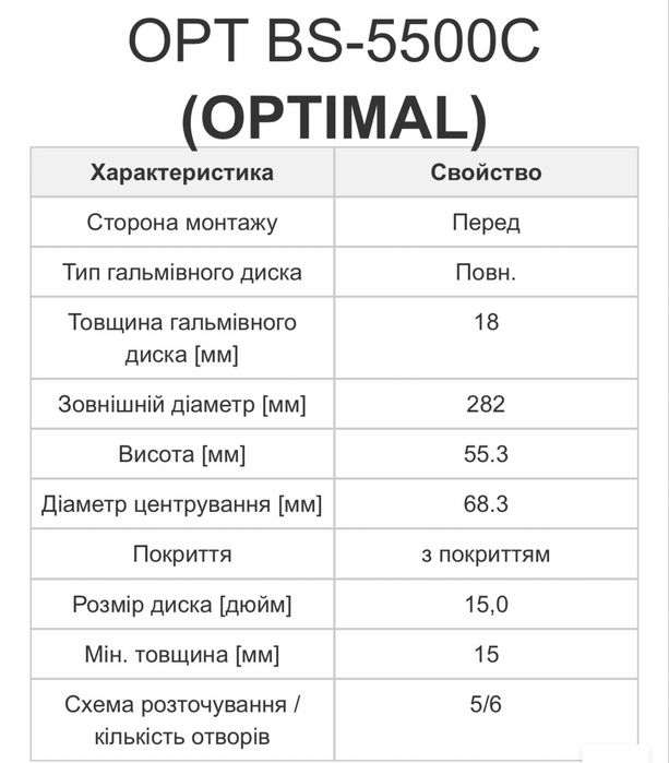 Гальмівні диски передні WV T4