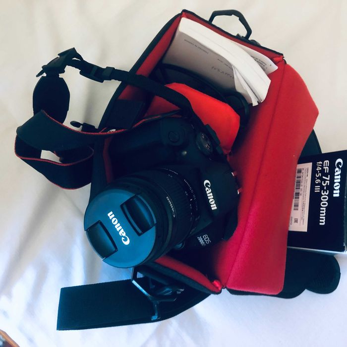 Máquina e Teleobjetiva Canon novas