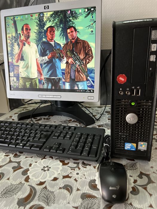 Компьютер Dell + ЖК-монитор 17 дюймов HP L1706