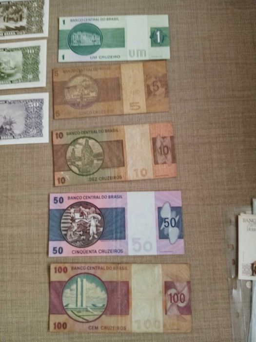 BRASIL 11 Notas 6 NÃO Circuladas e 5 USADAS BEM CONSERVADAS ver fotos