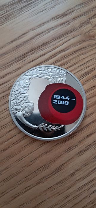 Монета 5 гривень 1944-2019