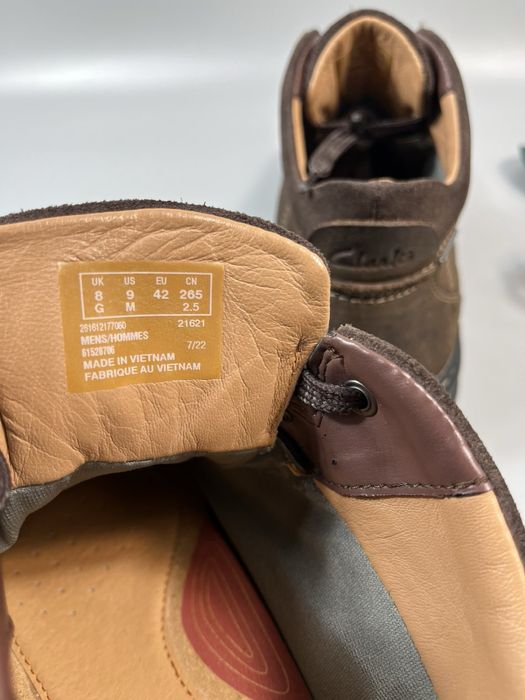 Ботинки Clarks Gore-tex 42 розмір (устілка 27 см)