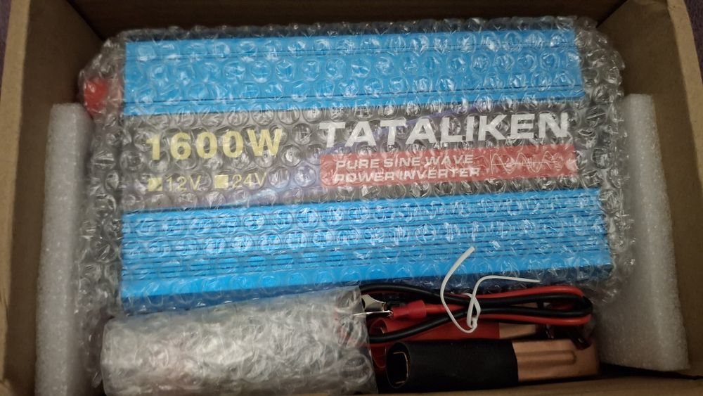 Інвертор 12V 220V 1600W Чистий Синус Tataliken (Для котла, роутера)