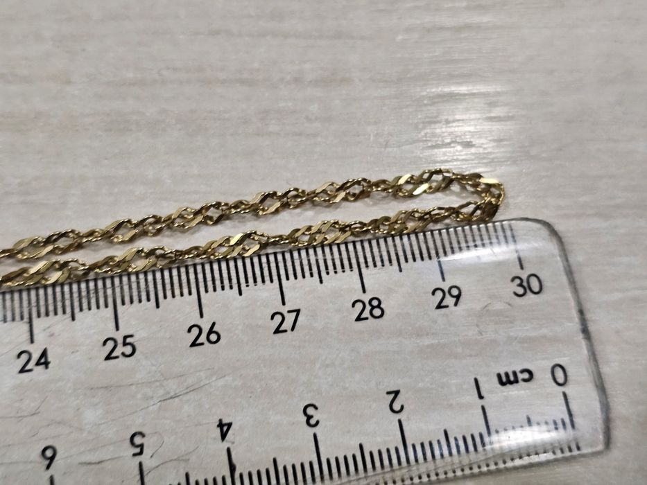 Złoty łańcuszek DAMSKI SPLOT ciekawy PR 585 60 cm