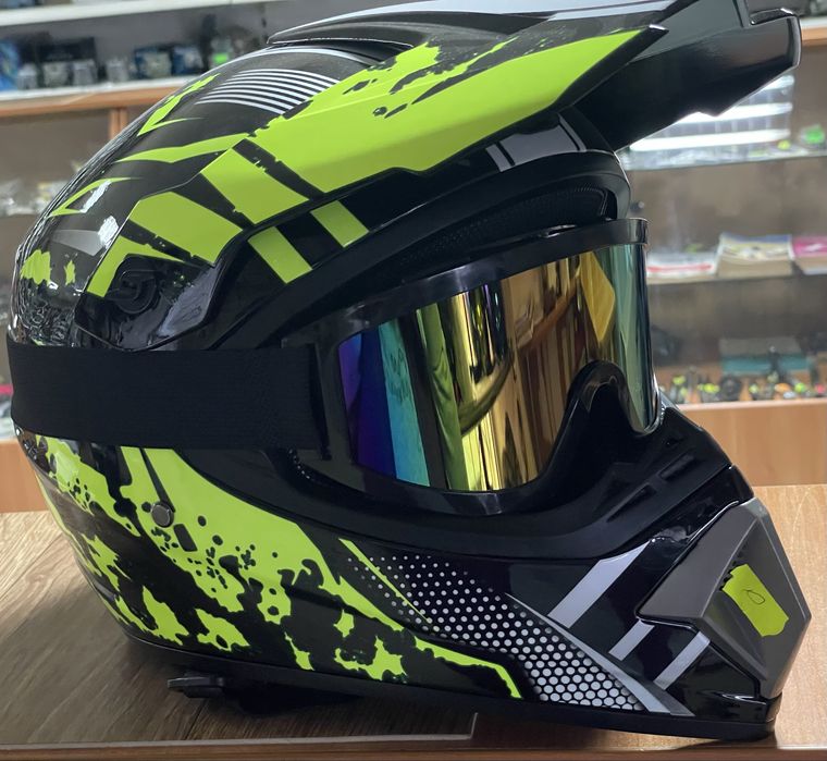 Мотошлем Шлем Кросс Эндуро