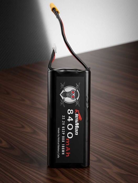 Li-ion акумулятор 6S 22.2V 8400-9000mAh (186Wh) на Molicel для FPV дронів / БПЛА