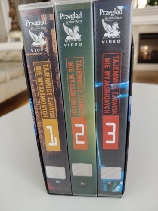 Tajemnice zjawisk nie wyjaśnionych 3 kasety VHS