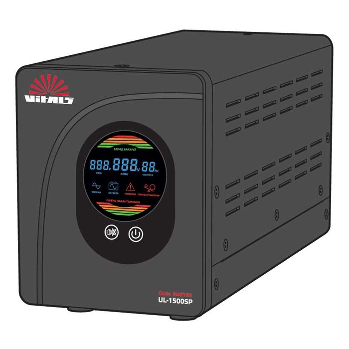ДБЖ Vitals Master UL-1500sp 1500VA 1000Вт 12V чиста синусоїда