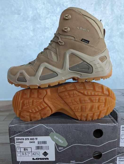 Черевики "Lowa Zephyr GTX  MID TF" койот, коричневі, пісок, чорні, олива