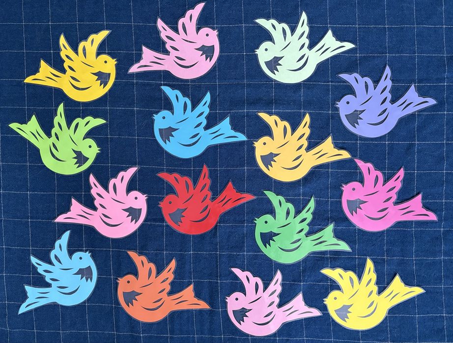 Wiosenne ptaki 25 sztuk dekoracje do szkoły przedszkola