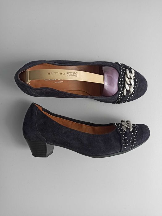 туфлі балетки для жінок з натурального замшу устілка 24.5 см