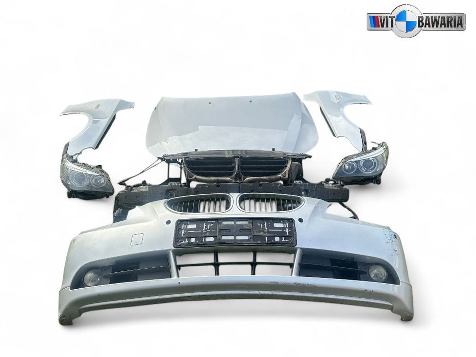 Kompletny przód/ maska/ zderzak/ błotnik/ lampy /pas BMW E60/E61