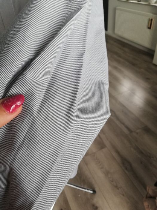 R. 40 41 biało szara koszula męska długi rękaw