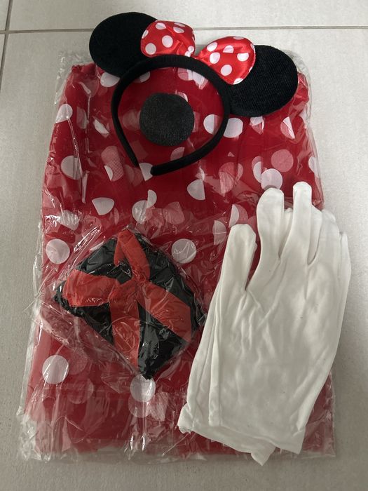 Strój kostium myszki Minni Mouse rozmiar uniwersalny nowy