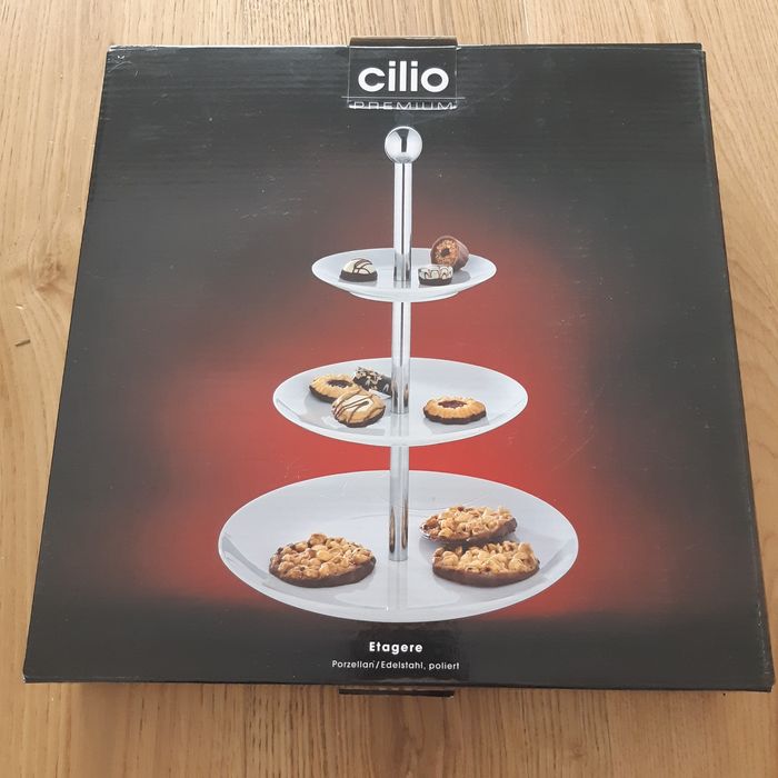 NOWA Patera na ciasto porcelanowa Cilio