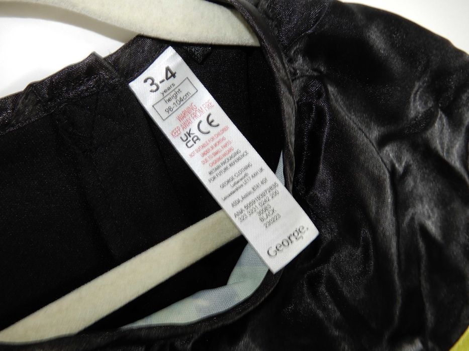 Kostium karnawał halloween klaun czarownica sukienka George 98 104