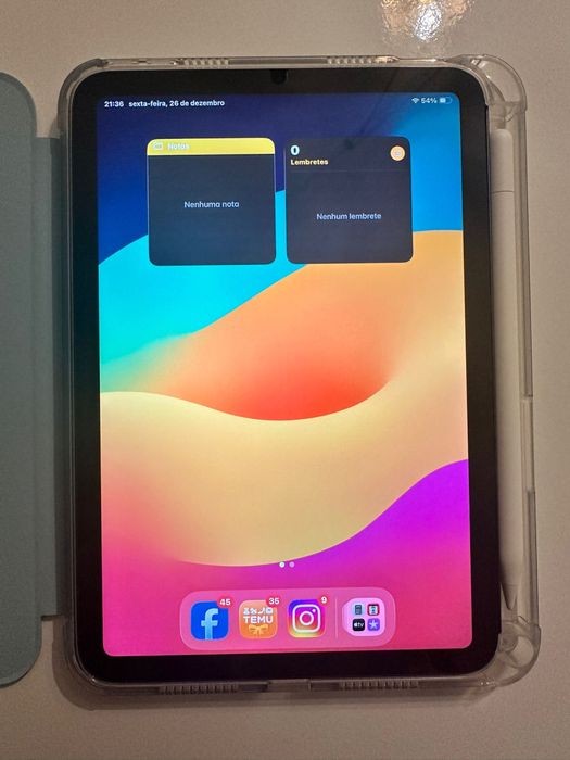 iPad Mini 6a geração 256Gb Wi-fi + cellullar