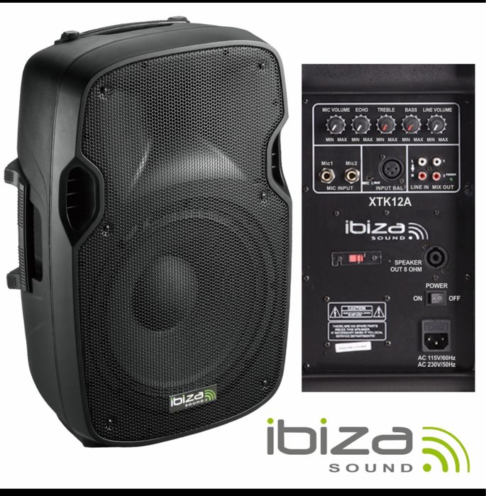 Aluguer de som- 2 colunas IBIZA