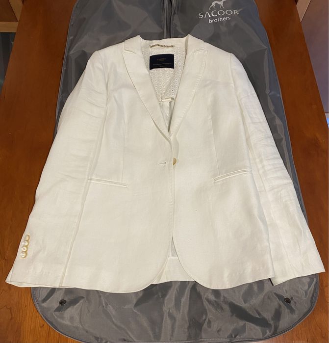 Blazer branco linho Sacoor