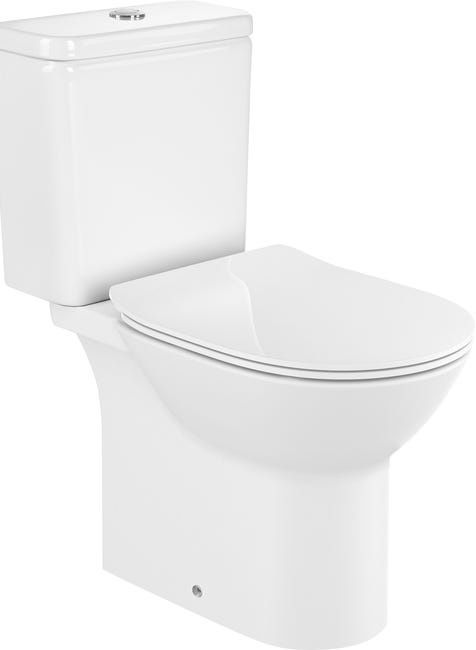 Pack sanita ao chão rimless branco saída duplo 3/4.5 l Roca Athena