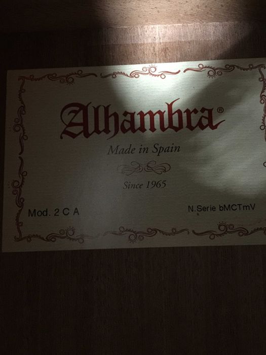 Gitara klasyczna Alhambra 2 CA - NOWA/ Powystawowa