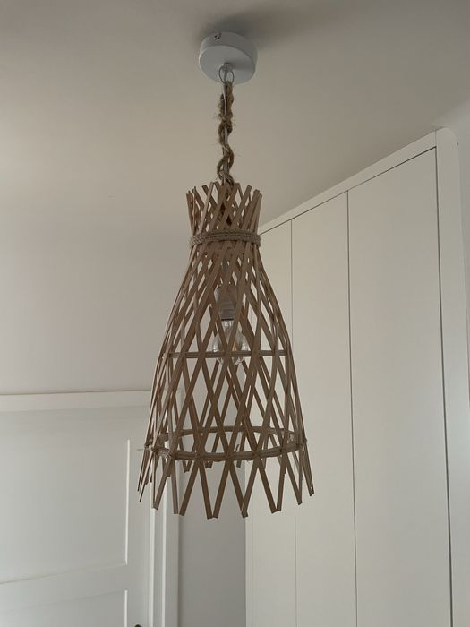 Lampa ażurowa sufitowa wisząca boho
