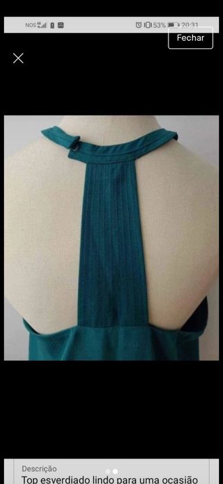 Top sem ombros  tam 42