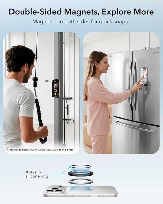 Магнитный держатель ESR Dual-side Magnetic Ring Holder/Stand Black