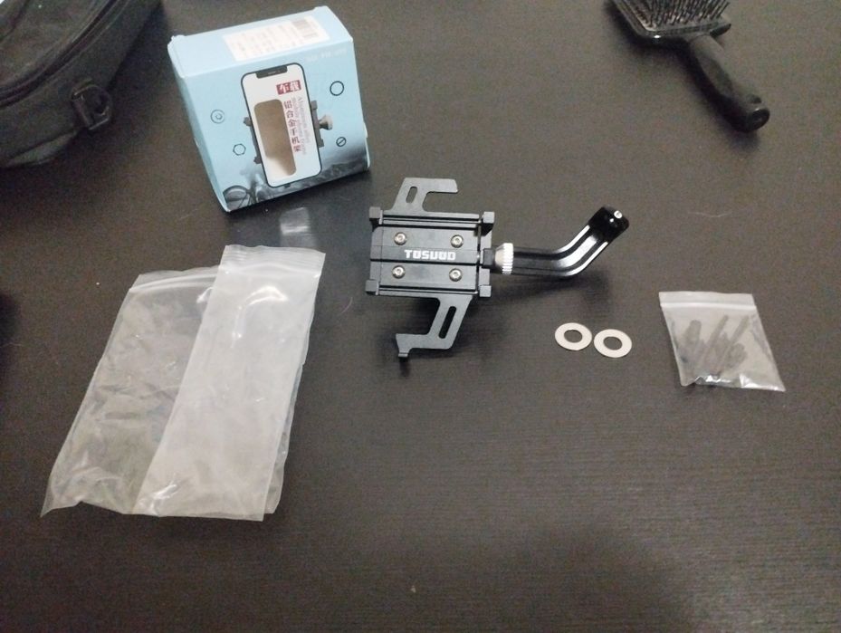 Suporte metálico de celular para motos(extremamente resistente)