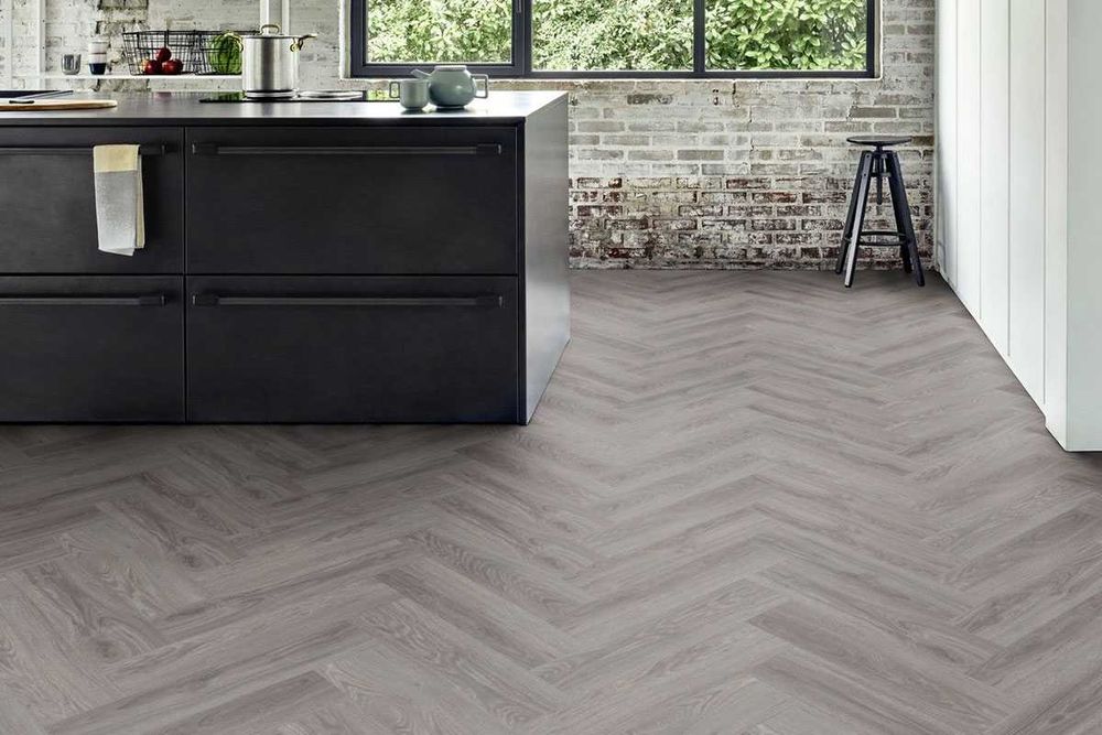 Panele winylowe jodełka Moods Blackjack Oak obiektowe